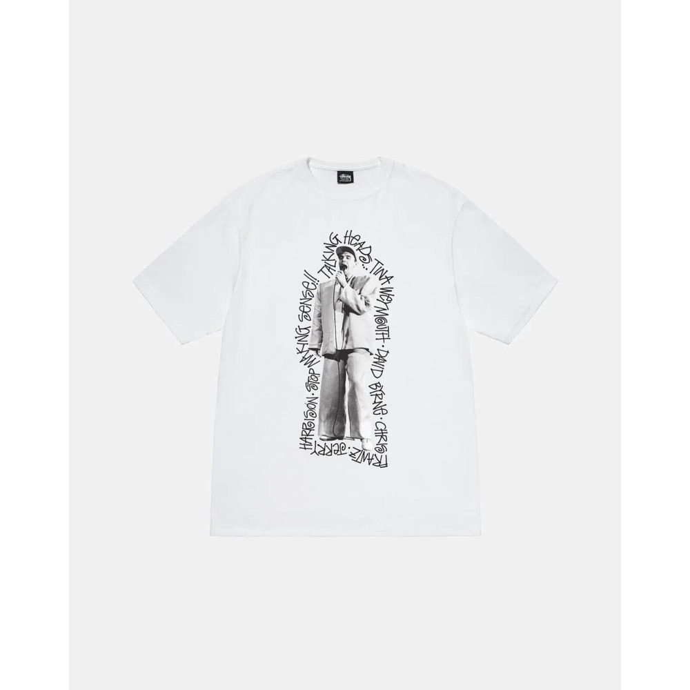 Stussy x TALKING HEADS STOP MAKING SENSE TEE WHITE